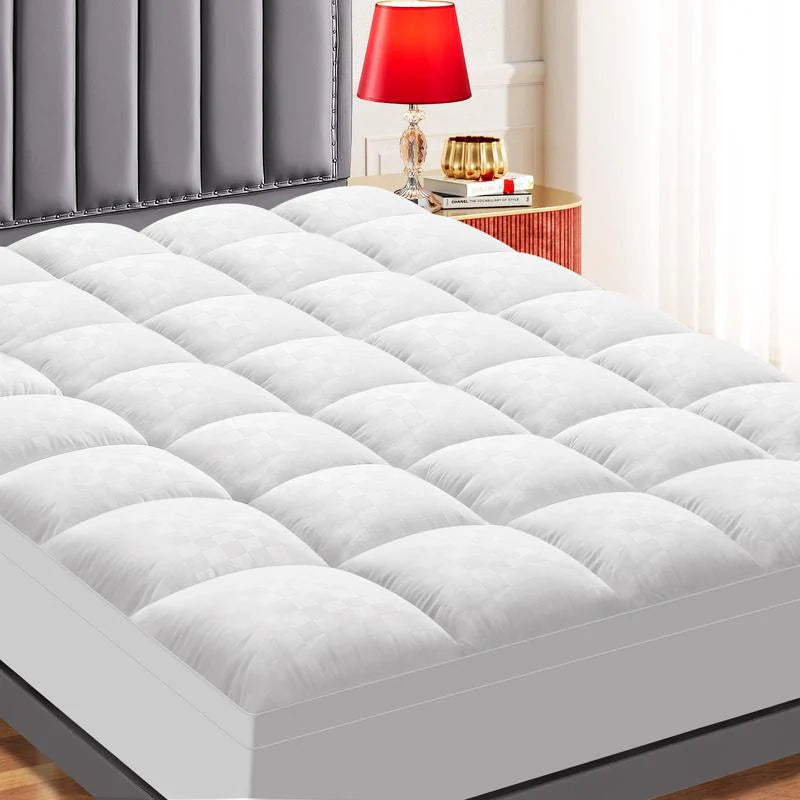 Hotel-Grade 1000GSM Ultra Plush Mattress Topper – Extra Thick, Cool & Cloud-Soft