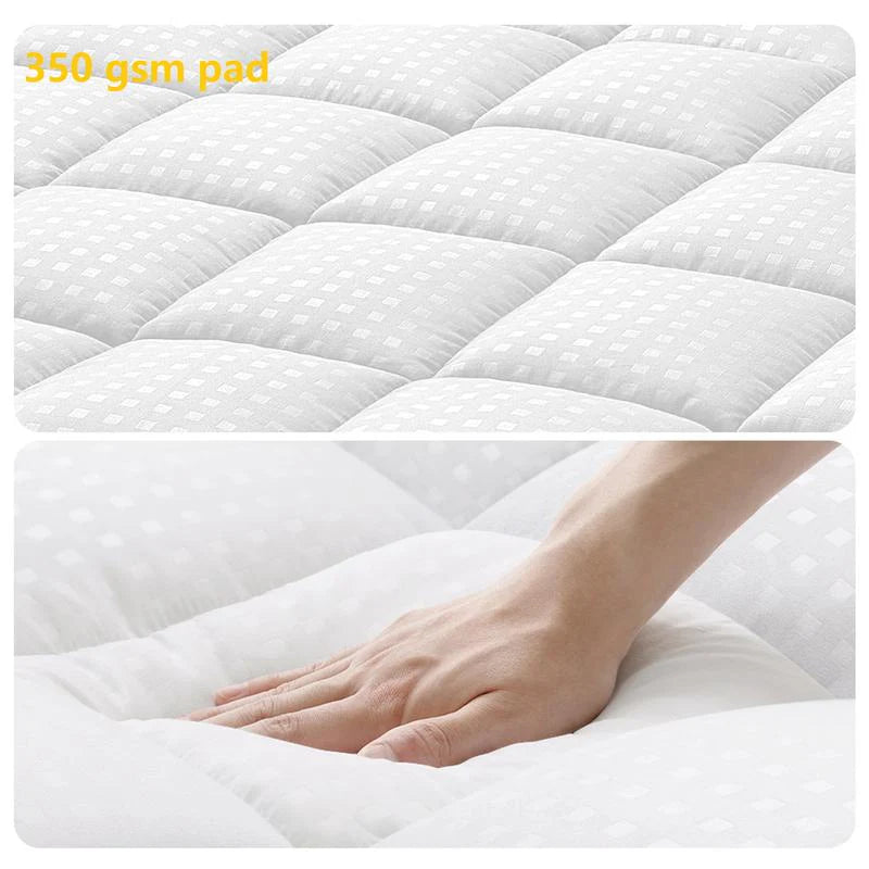Hotel-Grade 1000GSM Ultra Plush Mattress Topper – Extra Thick, Cool & Cloud-Soft